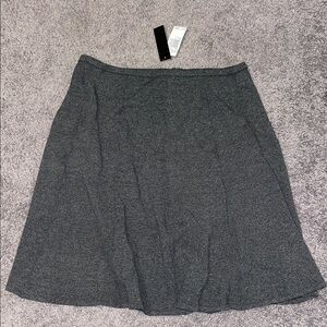 NWT Elegant Charcoal A-Line Skirt
